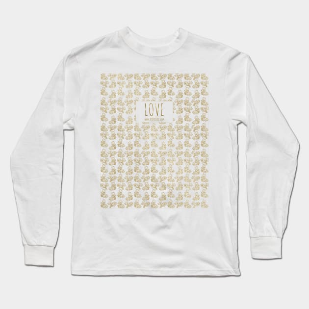 Golden love Long Sleeve T-Shirt by Richardramirez82